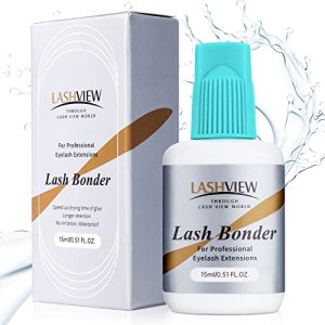 LASHVIEW Lash Bonder for Eyelash Extension, Speeds Up Curing, Maximum Lasting Time, Easy Application, Sensitive Clients Friendly