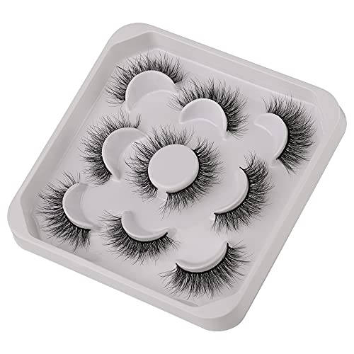 JIMIRE Mink Fluffy Volume 3D Wispy Long Fake Eyelashes 14 Pairs Pack - Image 5