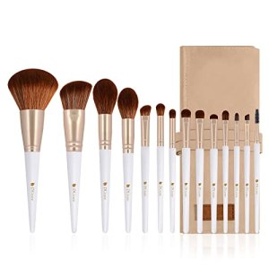 DUcare Makeup Brushes Set 14pcs Professional Synthetic Essential Face Eye Shadow Foundation Eyeliner Blush Lip Powder Liquid Cream Blending Brow