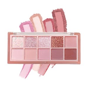 Aaiffey 10 Colors Eyeshadow Palette, Velvety Texture, Waterproof, Matte Eyeshadow, Cool-tone, E144, 03#