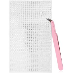 Face Jewels Rhinestones Stickers 900pcs 3/4/5mm Self-Adhesive with Tweezers