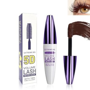 5D Silk Fiber Brown Mascara Waterproof Long Lasting Liquid Lash Extensions CAWRIYIC 10.00 ml