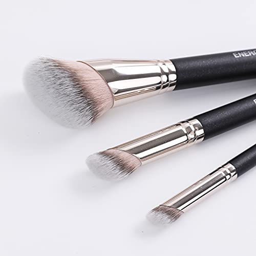 ENERGY Angled Flat Concealer Brush for Under Eye, Nose Contour, Liquid Foundation, Press Powder Palette - Image 24