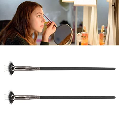 Fan Eyelash Brush Double Layer Prevent Clumping Enhance Lower Lashes - Image 3