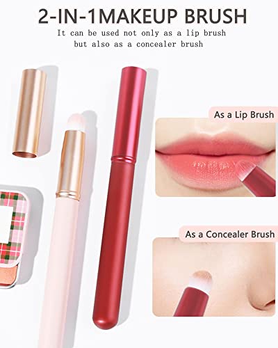 Champagne Facial Brushes, Blush Highlighting, Loose Powder, Fan Mask, Soft Applicator Tools - Image 10