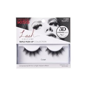 Kiss Lashes Klcp01ca Couture Triple Push Eyelashes, 0.03 Pounds