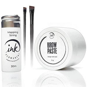 Brow Paste & Mapping String Set [Premium 15g Paste, 100 Ft Thread]