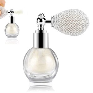 Highlighter Powder Mist Body Glitter Facial High Gloss Spray (Pearl White) - Long-lasting Shimmering Effect