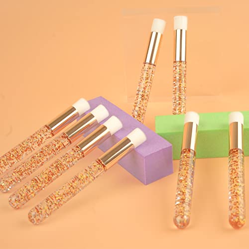 Lash Shampoo Brushes, Eyelash Brush Cleaner Lash Cleansing Brush Nose Pore Deep Blackhead Remover Cleaning Brush (20pcs in gold) - Image 7