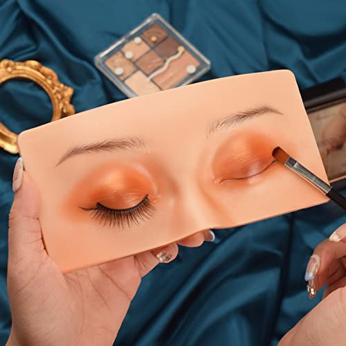 ATOMUS 3D Silicone Eye Face Makeup Practice Board with Brush Reusable - Image 7