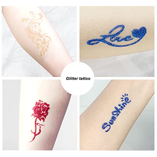 Tattoos Stencil Template, 115 Pattern Tattoo Stencils, Removable Stickers, Body Art Pack, PVC Material - Image 5
