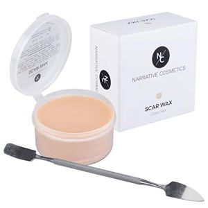 Narrative Cosmetics Scar Wax, Realistic Cuts, Professional Makeup, Fair Color, 2.5 Oz