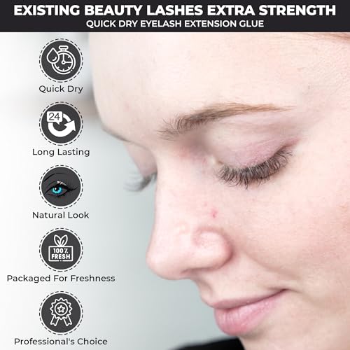 Eyelash Extension Glue Extra Strong Professional Lash Glue 6-7 Week Retention 5ml - Image 3