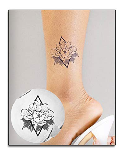 Inkbox Temporary Tattoos, Semi-Permanent Flower Tattoo, 3x3 in, Lasts 1-2 Weeks