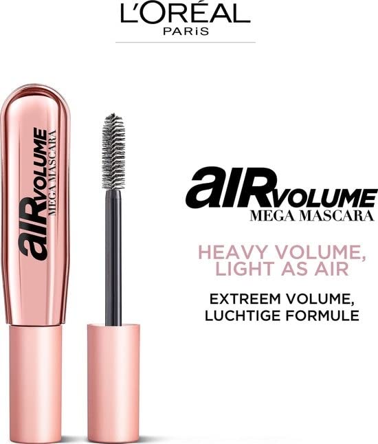 L'Oreal Paris Air Volume Mega Mascara 9.4ml - Black L’Oréal Paris 9.4ml - Image 4