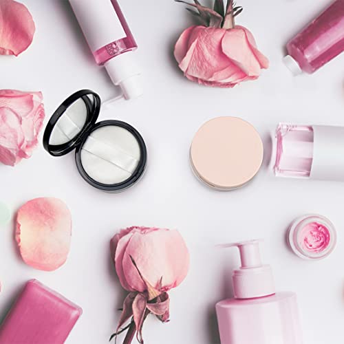 ELANE 2 Pcs Empty Powder Container with Mirror And Puff, Makeup Powder Container (Pink, Black) 20.00 g (Pack of 2) - Image 3
