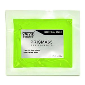 Glow In The Dark Yellow Green Pigment Powder 30g/1oz - Glows 12.5 Hours