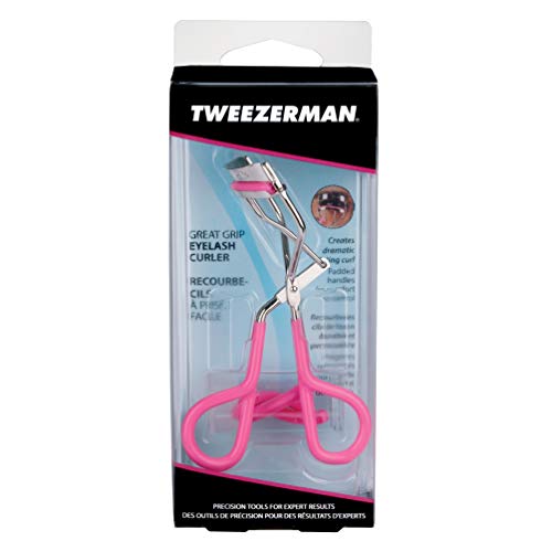 Tweezerman Neon Great Grip Eyelash Curler Pink 0.3oz - Image 4