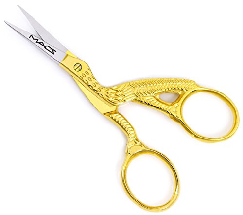 Macs Professional Silk Scissors-5231 TUMAKOU Eyebrow Scissors with Safety Pouch