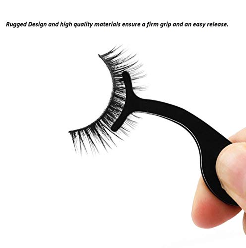 False Eyelashes Extension Applicator Remover Tool Tweezer Nipper Clip BLACK - Image 2