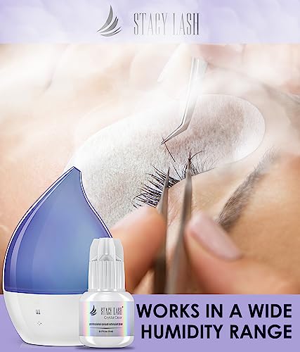 Crystal Clear Eyelash Extension Glue - Stacy Lash (0.17fl.oz / 5ml) 1 Sec Drying Time, 8 Weeks Retention, Professional Use Only - Image 6