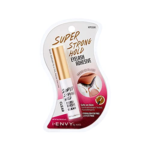 iENVY by Kiss Super Strong Hold Eyelash Adhesive (Clear) 6 Pack Waterproof Sweat Proof Formaldehyde Free Latex Free - Image 2