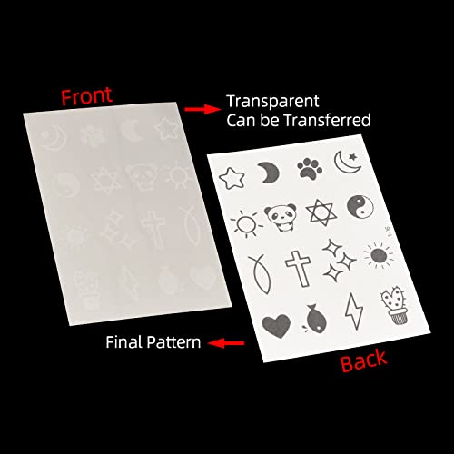 ATOMUS Pigment Temporary Tattoos Small Pattern Cute Animals - Image 5