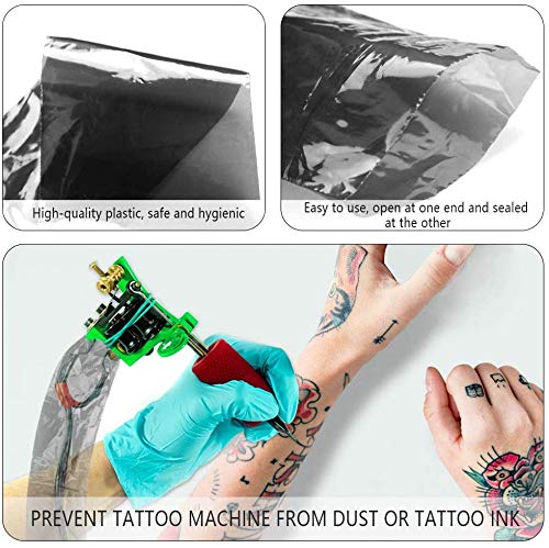 Tattoo Pen Covers, Disposable Bags, 200 Pcs, Black - Image 2