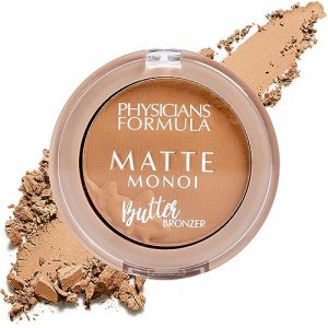 Physicians Formula Mini Matte Monoi Butter Bronzer - Water-Resistant Matte Bronzer with Essential Fatty Acids