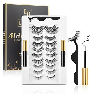 Magnetic Eyelashes 10 Pairs, Reusable, Easy to Wear, Natural to Gorgeous Styles, No Glue Needed