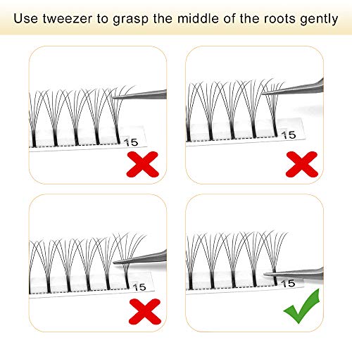 Lash Extension Kit 280Pcs Individual Lashes with Various Styles for DIY - Image 12