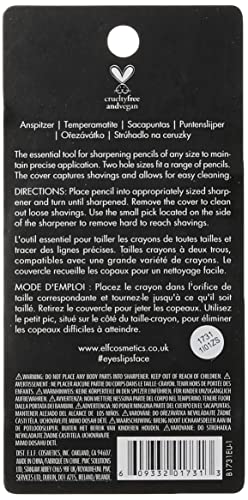 e.l.f. Dual-Pencil Sharpener, 2 Hole Sizes, Cruelty-Free & Vegan, Essential Makeup Tool - Image 2