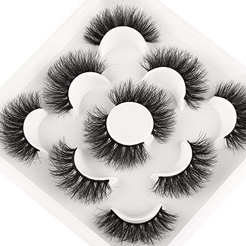 JIMIRE Mink Fluffy Volume 3D Wispy Long Fake Eyelashes 14 Pairs Pack - Image 8