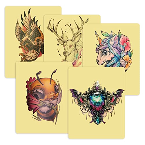 Rayyl Tattoo Practice Skin 5PCS 20 * 30 * 0.3cm Double Sided Silicone for Beginner & Experienced - Image 4