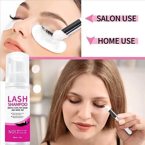 Mifeloy 3 in 1 Eyelash Extension Foam Cleanser Kit 60ml - Image 2