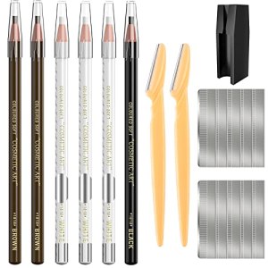 Waterproof Eyebrow Pencils Brow Pencil Set For Marking, Filling And Outlining, Tattoo Makeup And Microblading Supplies Kit-Permanent Eye Brow Liners In KAIQIKAIXI 19 Piece Set