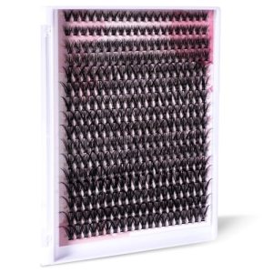 Lash Extension Kit 320 Pcs Individual Lashes 40D Cluster Easy to Apply 116A