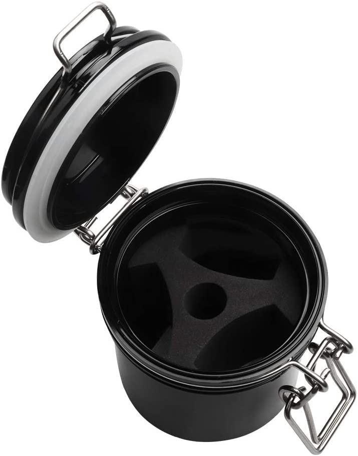 Eyelash Glue Storage Tank, Activated Carbon, Leak-Proof, Large Size, Black - Image 5