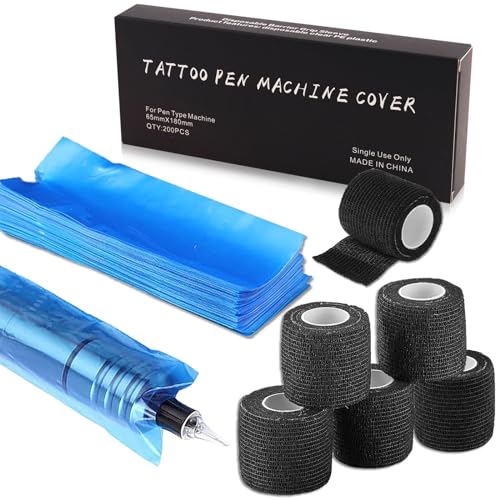 Pen Machine Covers with Grip Tape 2.56 * 7.08in Black 200pcs