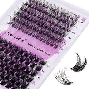 DIY Eyelashes C/D Curl Cluster Lash 12-16mm Matte Black (Natural/Volume-0.07D)