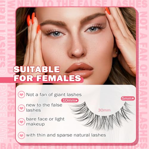 Natural Look Curly Mink Eyelashes 16MM D Curl 7 Pairs Pack - Image 2