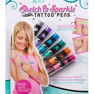 ALEX Spa Sketch and Sparkle Tattoo Pens Activity Set with Stencils