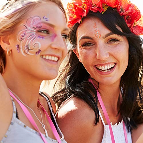 Kioiner Face Painting Kit 10 Colors Palette Stencils Brush Halloween Birthday Fancy Artist Cosplay Art Party - Image 4