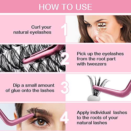 Lash Extension Kit 280Pcs Individual Lashes with Various Styles for DIY - Image 19