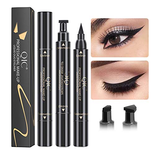 Winged Eyeliner Stamp, FITDON Waterproof Dual Ended Eyeliner Pencil