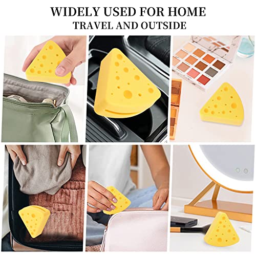 Makeup Sponge Holder Case, Breathable Silicone Beauty Blender Storage Box for Travel Home (Yellow) - Image 4