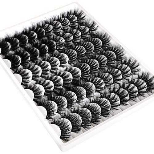 30 Pairs 20MM False Eyelashes Wholesale 6 Styles Mixed Lashes 8D Fluffy Volume Dramatic Faux Mink Eyelashes Pack - Image 2