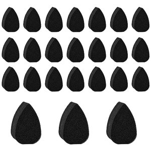 High Density 24pcs Face Paint Sponges for Kids Adults Art Work Makeup Body Paint (Black) - SAVITA
