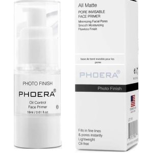 PHOERA Matte Finish Face Makeup Primer Foundation Base Oil Control Full Coverage Make Up Base Concealer