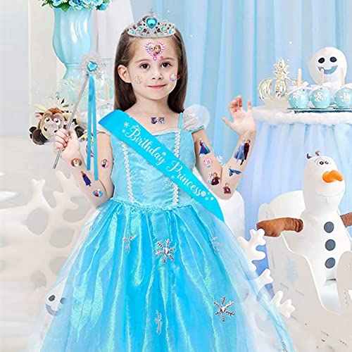 BEDAW Frozen Temporary Tattoos for Kids - 200+ Pcs, 8 Sheets, Waterproof - Image 2